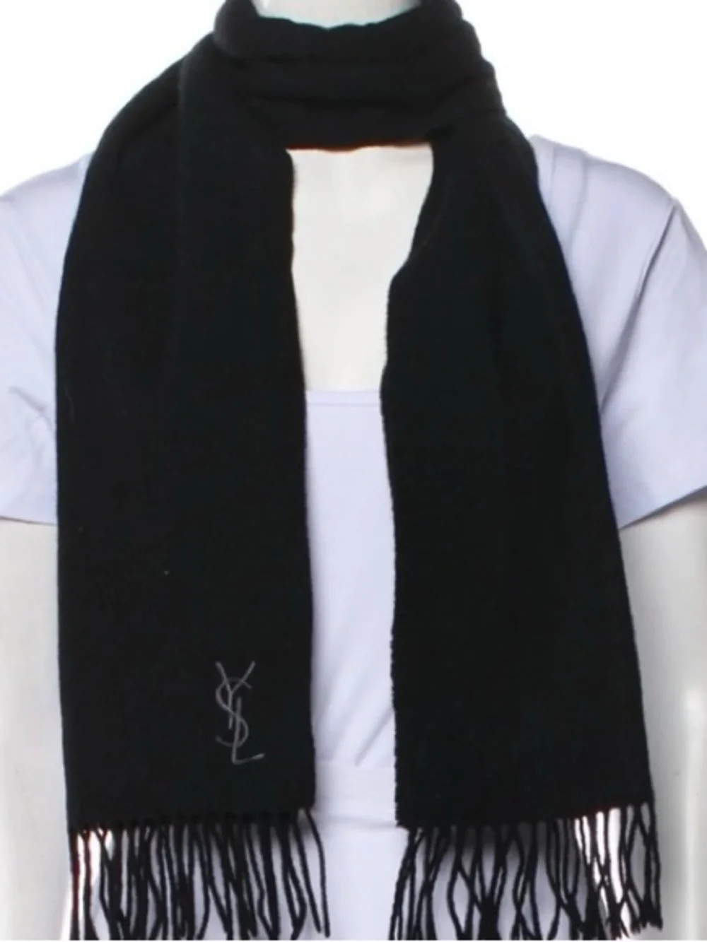 SAINT LAURENT YSL WOOL SCARF UNISEX
